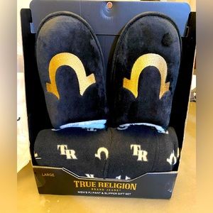 True religion slippers with pajamas pants